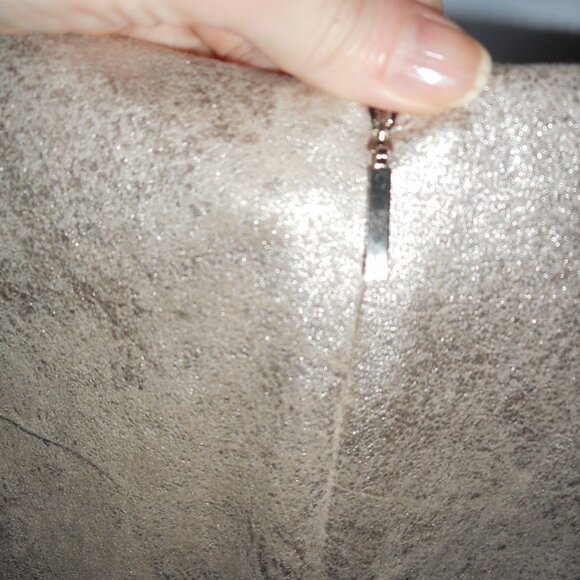 NWT Ralph Lauren Silver suede dress, size 6 - Picture 8 of 11